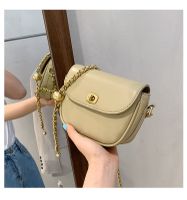 Fashion Chain Simple Shoulder Messenger Saddle Bag sku image 4