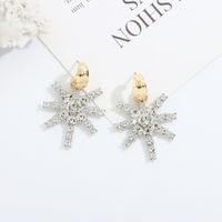 Exquisite Diamond Snowflake Earrings main image 5
