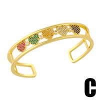 Micro-inlaid Zircon Letter Love Bracele main image 5