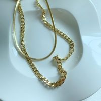 Fashion Ot Buckle Double-layer Necklace sku image 1