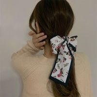 Korean Silk Scarf Ribbon Satin Hair Ring sku image 12