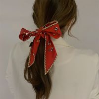 Korean Silk Scarf Ribbon Satin Hair Ring sku image 18