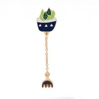 Fashion New Cartoon Cactus Plant Brooch Set sku image 2