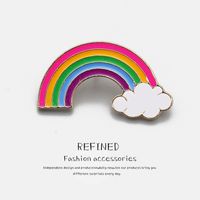 Cartoon Cute Colorful Rainbow Brooch sku image 7