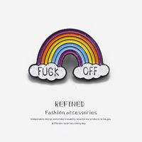 Cartoon Cute Colorful Rainbow Brooch sku image 5