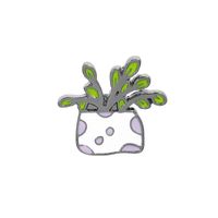 Cartoon Style Cactus Flower Alloy Enamel Women's Brooches sku image 2