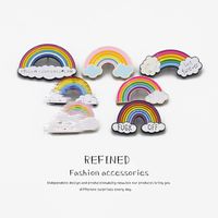 Cartoon Cute Colorful Rainbow Brooch main image 6