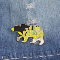 New Creative Cartoon Cute Colorful Bear Brooch main image 4