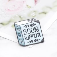 Fashion New Cartoon Heart-shaped Book Badge Brooch Set main image 6