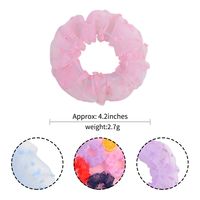 New Solid Color Net Yarn Hair Scrunchies Set main image 4