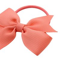 Children's Fashion Bows Pure Color Hair Ring Set main image 4