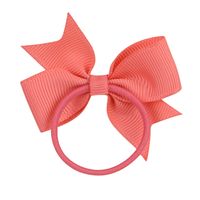 Children's Fashion Bows Pure Color Hair Ring Set main image 5