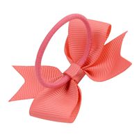Children's Fashion Bows Pure Color Hair Ring Set main image 6