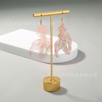 Chinese Style Goldfish Long Earrings main image 6