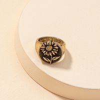 Fashion Retro Sunflower Ring main image 5