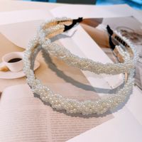 Korean Retro Pearl Bridal Headband main image 4