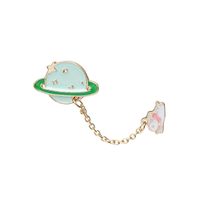 Cartoon Planet Cloud Chain Badge Cute Brooch sku image 2