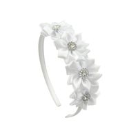 New Fashion Diamond-studded Handmade Flower Headband Set sku image 1