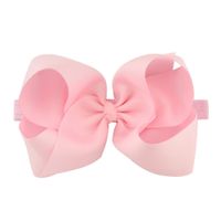New Fashion Big Upturned Flower Bow Elastic Hairband Set sku image 12