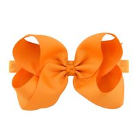New Fashion Big Upturned Flower Bow Elastic Hairband Set sku image 10