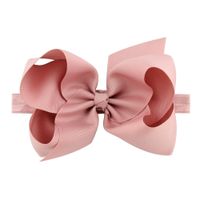 New Fashion Big Upturned Flower Bow Elastic Hairband Set sku image 17