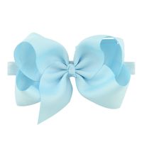 New Fashion Big Upturned Flower Bow Elastic Hairband Set sku image 18