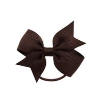 Children's Fashion Bows Pure Color Hair Ring Set sku image 3