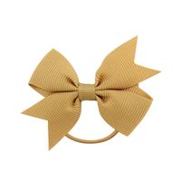 Children's Fashion Bows Pure Color Hair Ring Set sku image 2
