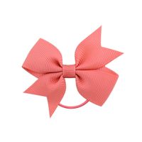 Children's Fashion Bows Pure Color Hair Ring Set sku image 15
