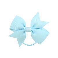 Children's Fashion Bows Pure Color Hair Ring Set sku image 17
