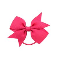 Children's Fashion Bows Pure Color Hair Ring Set sku image 14