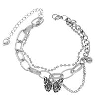 Korean Simple Stainless Steel Butterfly Bracelet sku image 1
