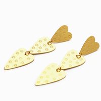 New Gold-plated Love Earrings sku image 2