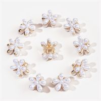 Koreanische Retro Perle Gänseblümchen Blume Haarnadel main image 3