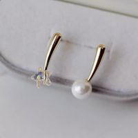 Simple Star Pearl Earrings Wholesale main image 5