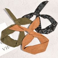 Retro Printing Bow Headband main image 1