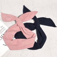 Retro Printing Bow Headband main image 3