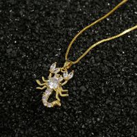 Simple Scorpion Pendant Copper Necklace main image 5