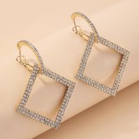 Fashion Geometric Diamonds Earrings main image 2