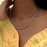 Wholesale Jewelry Simple Style Iron Plating Necklace main image 6