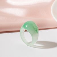 Korean Fashion Drop-shaped Acrylic Transparent Ring main image 3