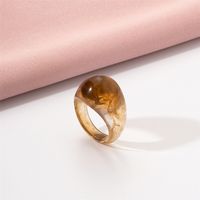 Korean Fashion Drop-shaped Acrylic Transparent Ring main image 4