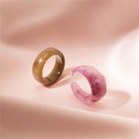 New Fashion Retro Acetate Acrylic Ring main image 5