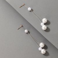 Fashion Metal Pearl Earrings main image 4