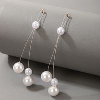 Fashion Metal Pearl Earrings main image 5