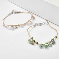 Fashion Pink Green Braided Rope Multi-layer Anklet main image 3