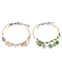 Fashion Pink Green Braided Rope Multi-layer Anklet main image 6