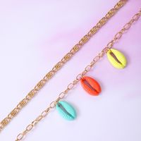 Colorful Shell Simple Anklet 2-piece Set main image 4