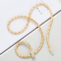 Creative Simple Snake-shaped Hollow Chain Necklace sku image 1