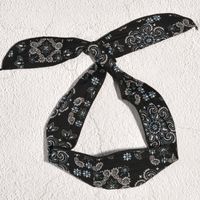 Retro Printing Bow Headband sku image 6